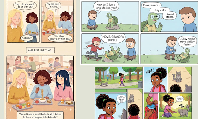 create stunning ai comic books and illustrations any style