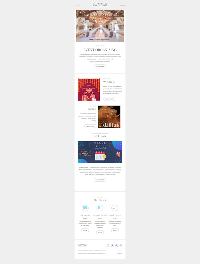 Professional html email template designer by Simr_k | Fiverr