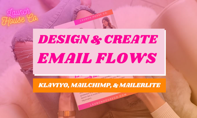 design mailerlite, mailchimp, or klaviyo email marketing automation flows