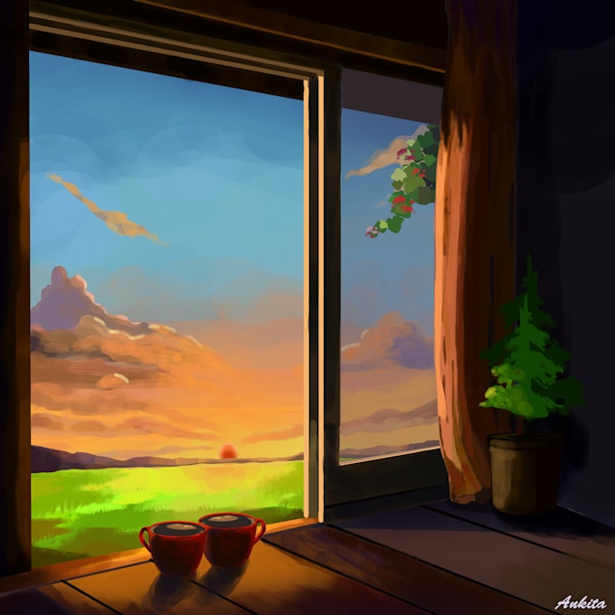 Create a unique digital illustration without ai by Ankita_june3 | Fiverr
