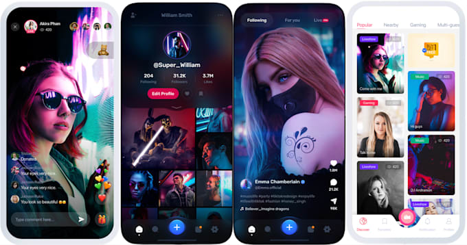 build tiktok clone, short video app, reels and dating apps