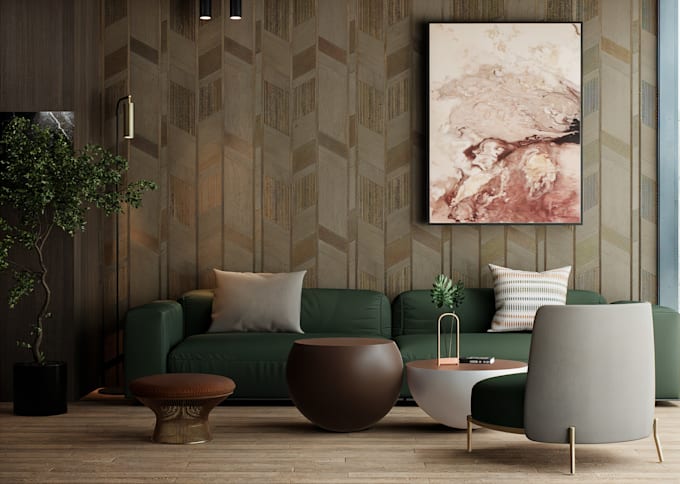 design living room and do 3d realistic renderings for you