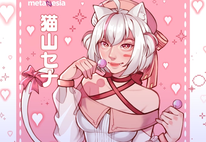 draw semi realism anime for you