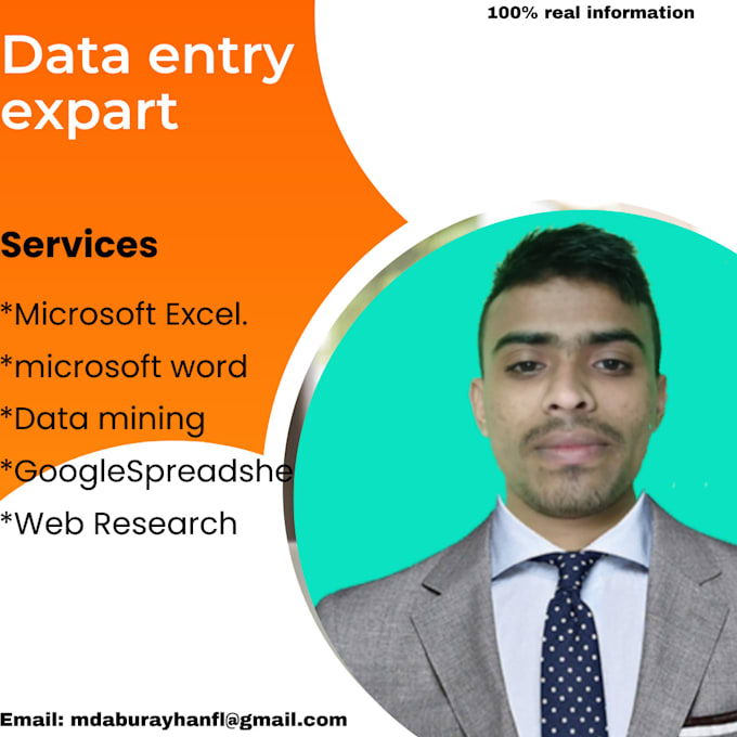 Do microsoft excel data ,data entry and google spreadsheet by ...