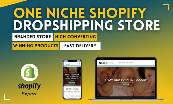 create one niche shopify dropshipping store