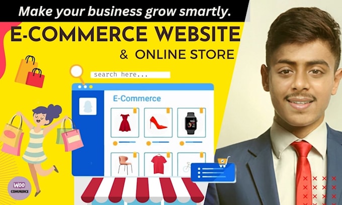 build wordpress ecommerce website and business online store