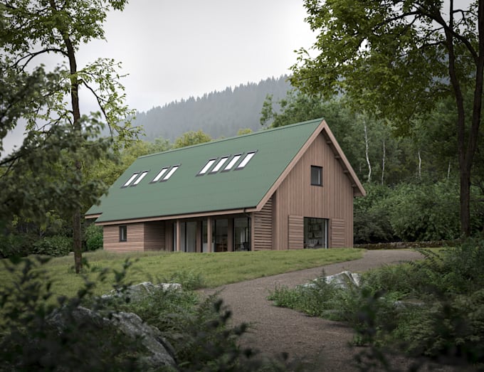 create high end 3d visualisation of architecture