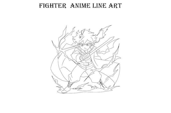 Draw a clean high quality line art anime linning by Marry_cute | Fiverr