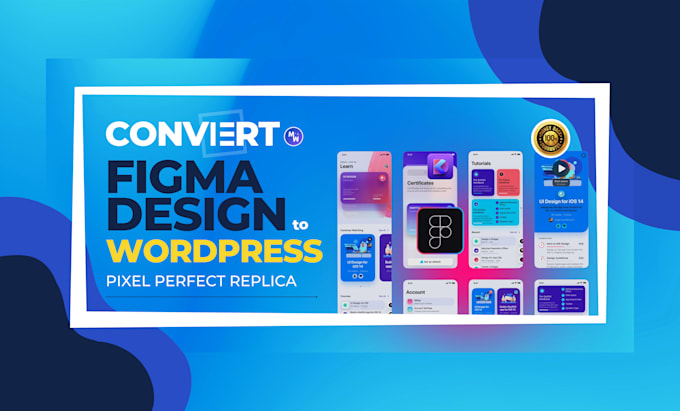 convert figma, PSD, or xd mockup to elementor landing page or website