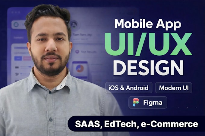 build UI UX app design for ios and android in figma design