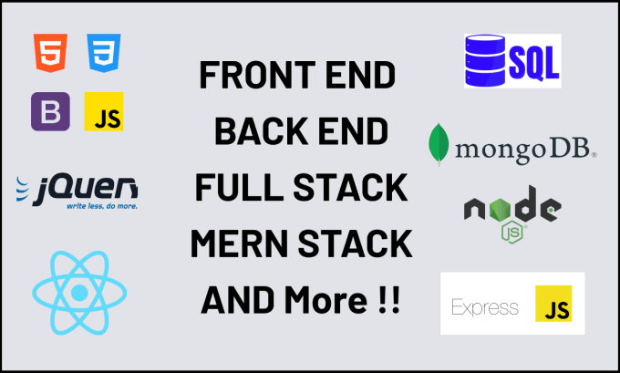 Back end web developer node js rest api full stack mern stack build ...