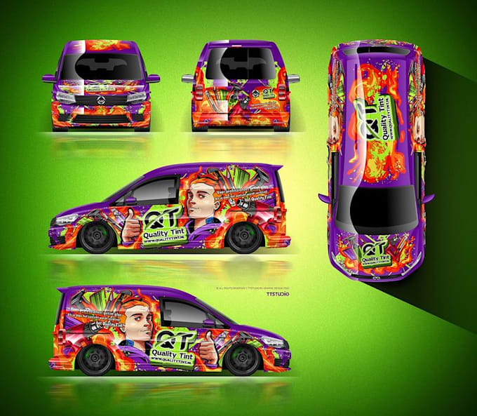 Design professional vehicle wrap a fantastic car tint and vinyl wrap by