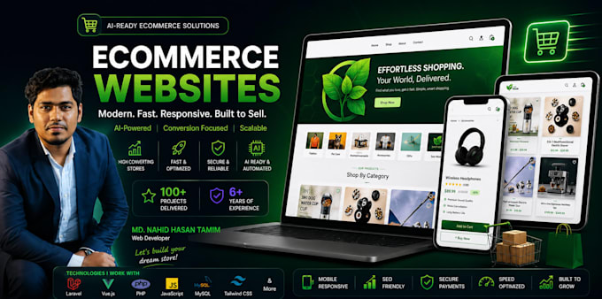 create modern ecommerce website with ai and automation