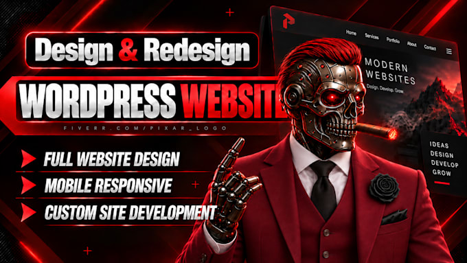 build wordpress website design, redesign wordpress website development