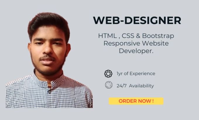 Create Html Css And Bootstrap Or Tailwind Websites By Azmiershah Fiverr 6819