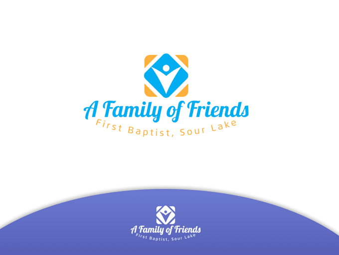 do a mind blowing family church religious logo