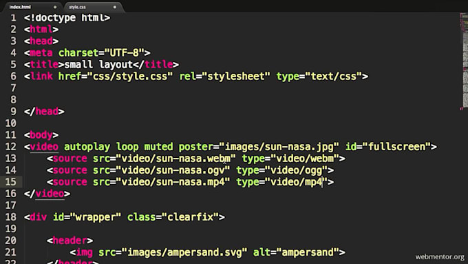 Build you a website framework using html5 and minor css work by ...