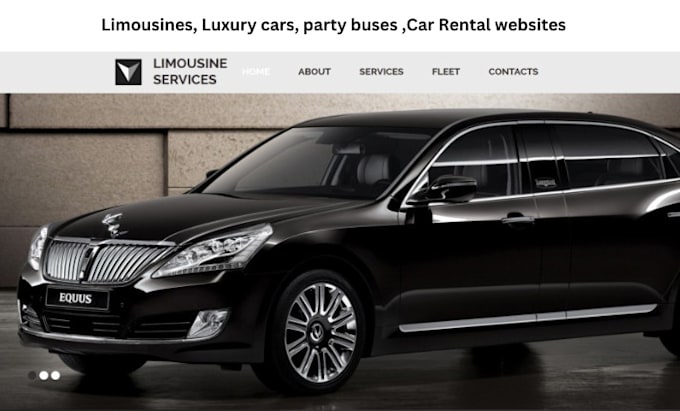 design a high converting luxury party bus limo service or car rental website