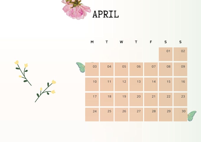 Make custom year calendar digital version by Hayat es Fiverr