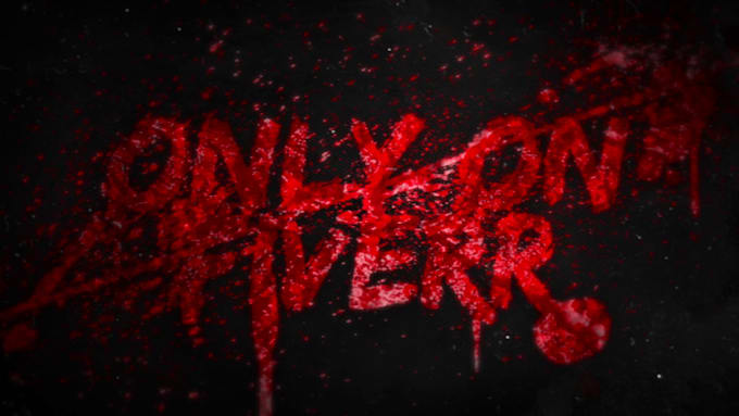 create custom bloody 3d title intro for you