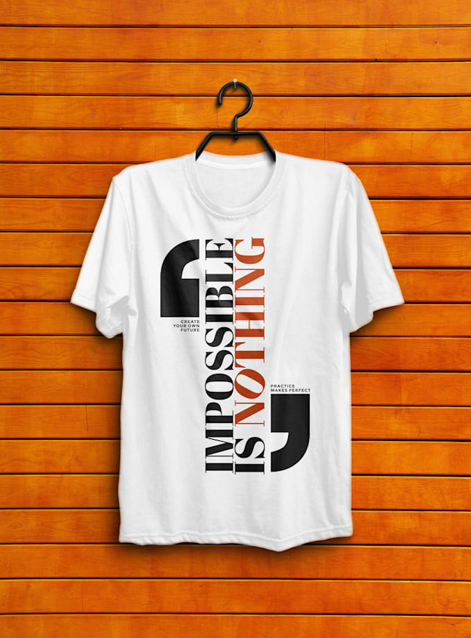 Do custom minimalist typography t shirt design by Linamellott | Fiverr