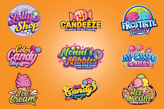 do freeze dried candy, bakery, chocolate, sweets, ice cream or food logo