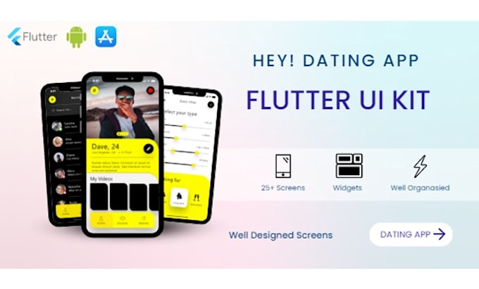 Hey dating app aplication both ios and android by Mnmediapro | Fiverr