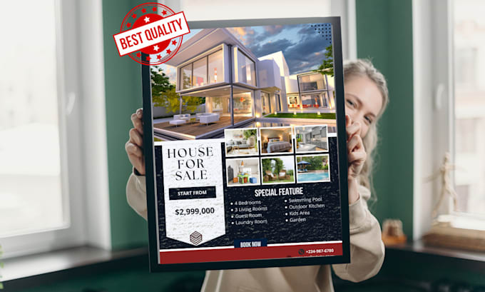 Design breath taking real estate flyers in 24 hours by Malikabbas2003 ...