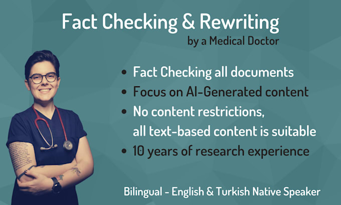fact check, humanise and improve any ai content