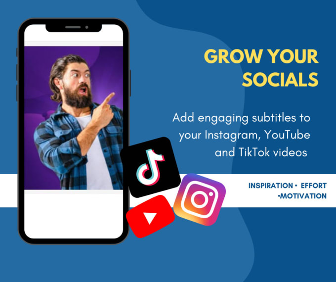 Add engaging catchy creative subtitles to short videos ,instagram reels