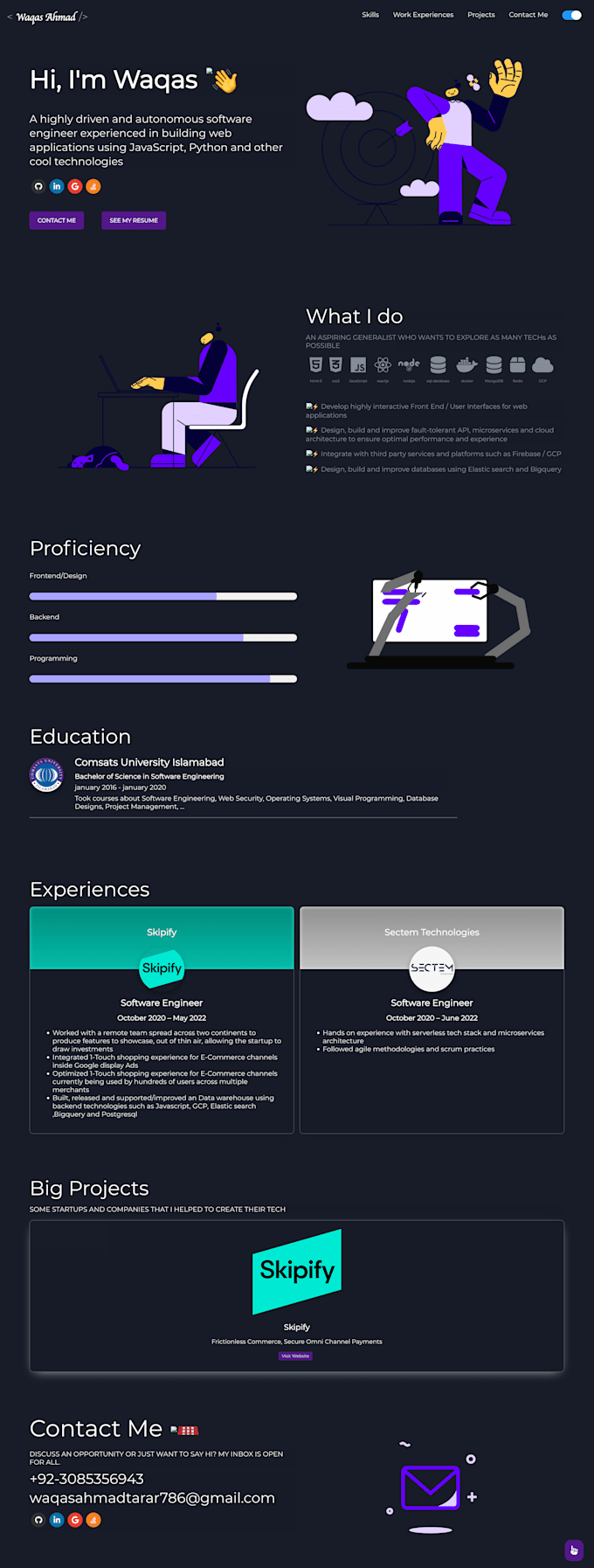build a portfolio website, portfolio, and web app