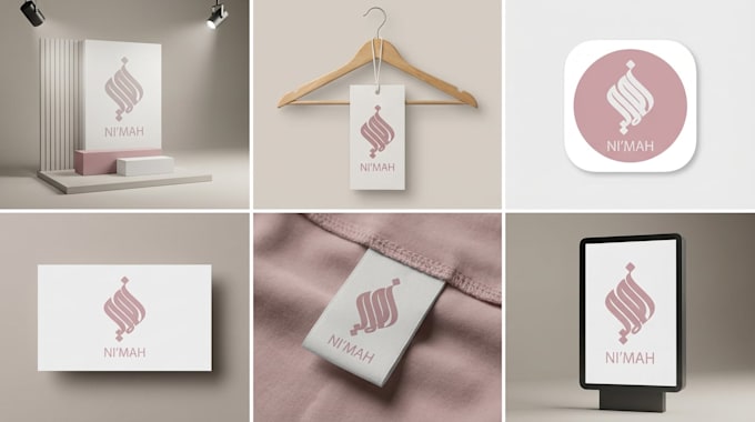 design a modern and luxury arabic calligraphy logo