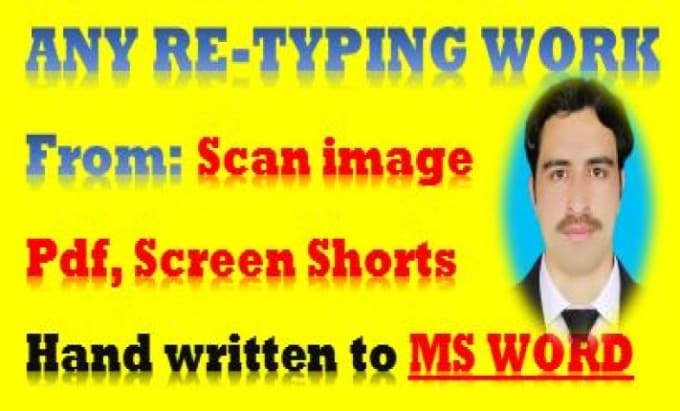 Fast Typing Retype Scanned Documents Edit Ms Word Copy Paste Work By Sami9440566 Fiverr 8782