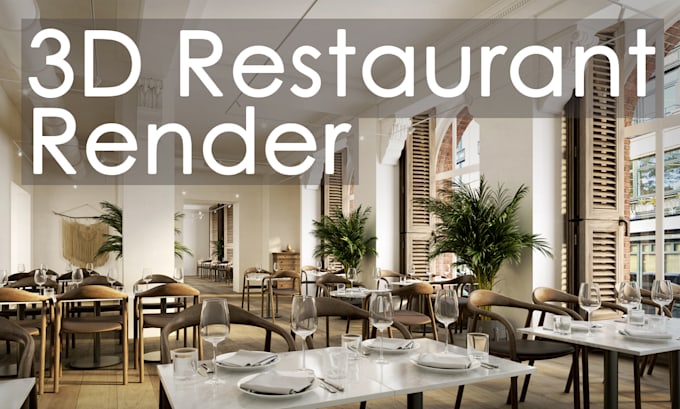 do restaurant or bar 3d visualization