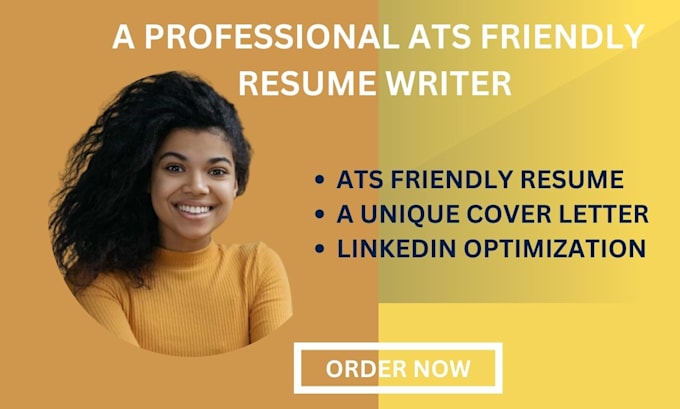 Write you a professional ats friendly resume, cv, cover letter and ...