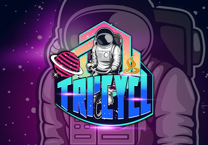 design mascot,gaming,twitch and minimalist astronaut logo
