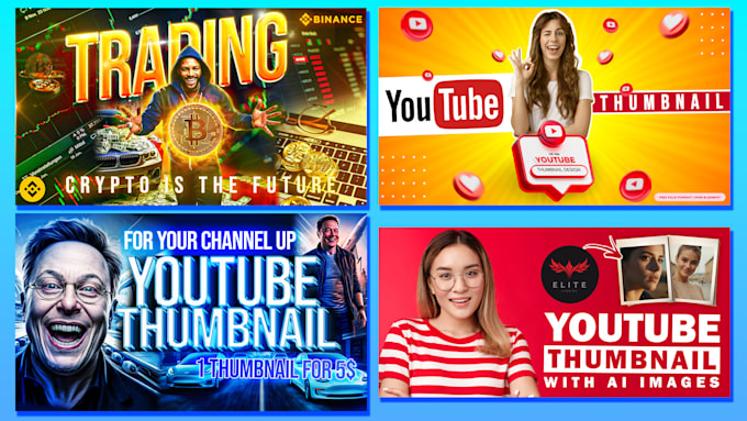 make youtube thumbnails and social media post