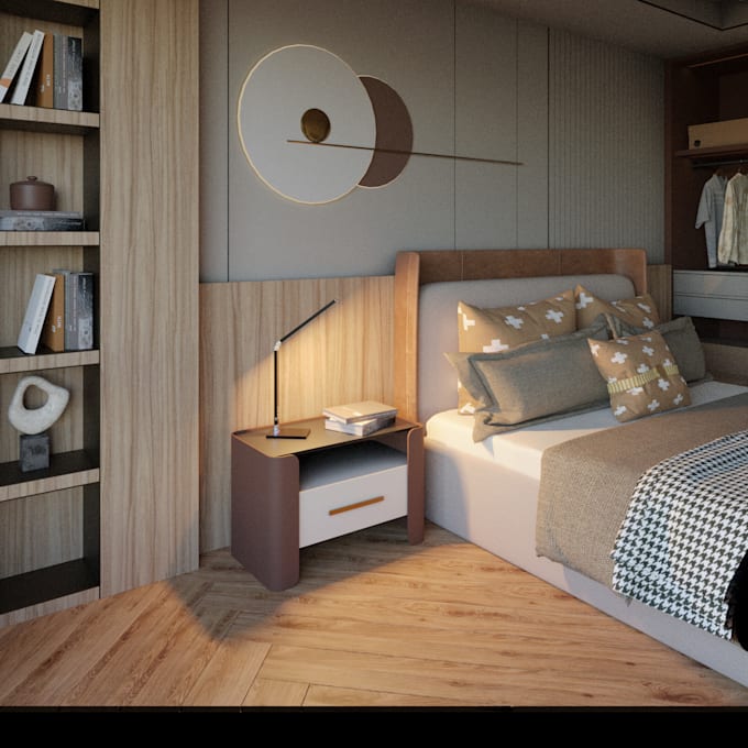 do interior design and 3d rendering