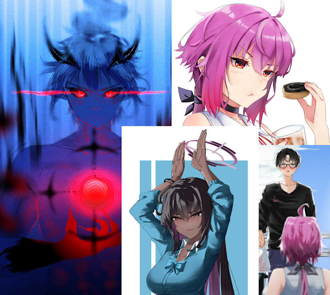 draw anime arts and fan arts