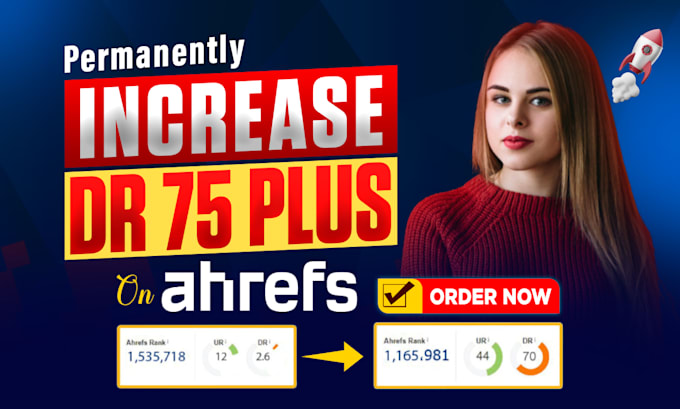 increase ahref domain rating dr, moz domain authority da, ur tf by SEO backlinks