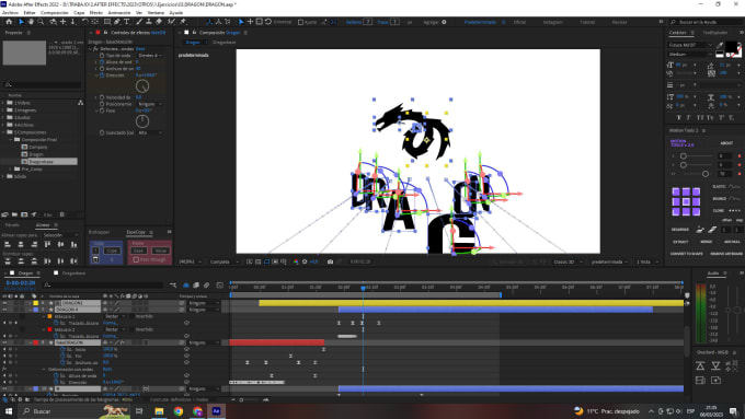 produce a minimalist and complex dynamic logo animation