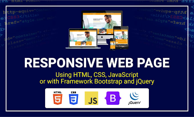 Create responsive website pages with html, css and javascript by Dzikry ...