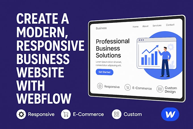 design a custom, SEO optimized webflow business website