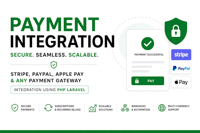 integrate stripe paypal apple pay in your ai saas or web app