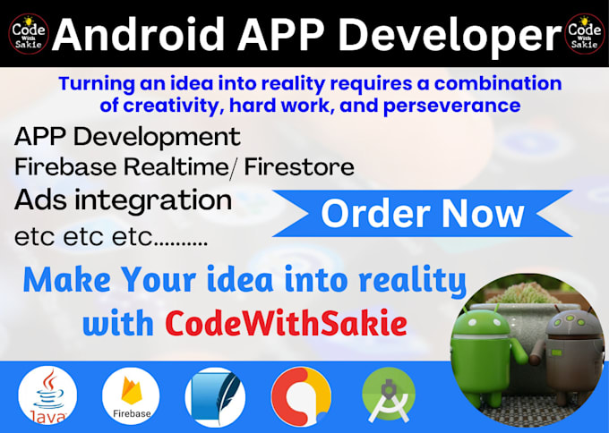 Do firebase android app development android developer by Codewithsakie ...