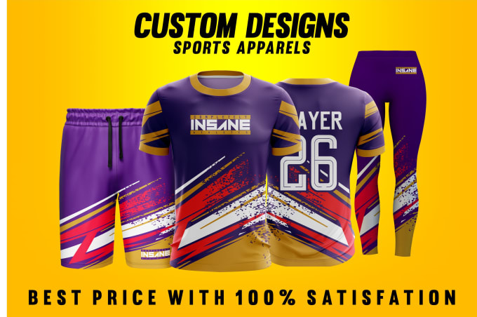 Design custom sports jersey and sublimation design by Husnaindesignsp ...