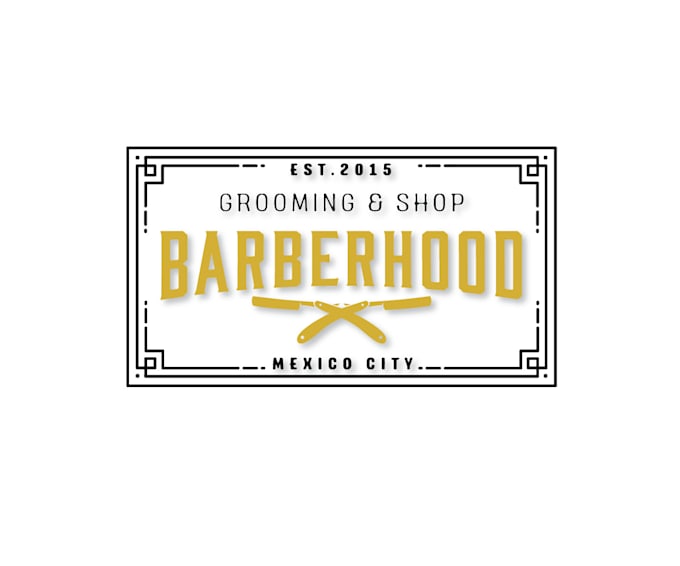do an outstanding barber shop logo with express delivery