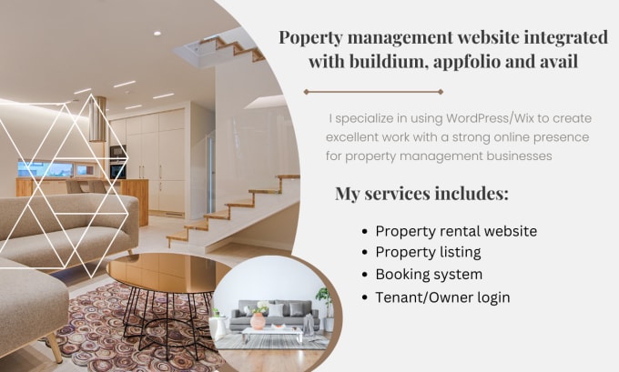 I will do property management website integrated with buildium, appfolio and avail