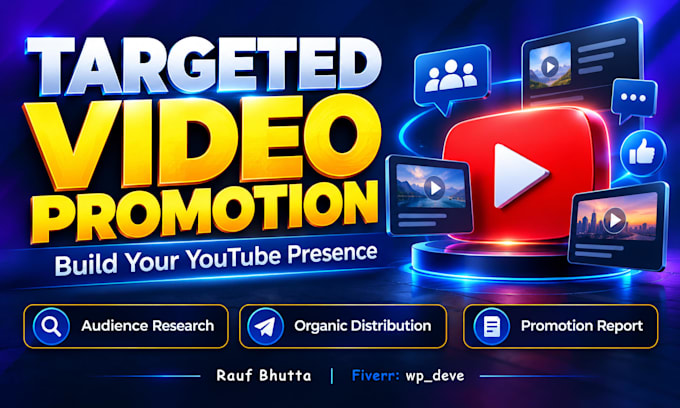 promote youtube videos organically to a targeted audience