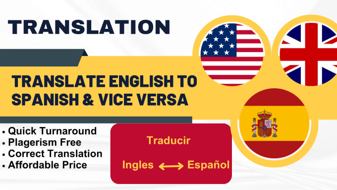 Translate english to spanish and spanish to english language by Nawaz